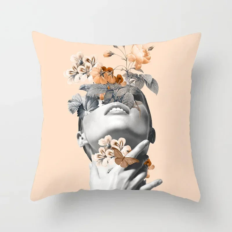 Rose Flora Pattern Pillow Case by Axyaa - Decorative Cushion Covers