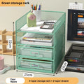 Axyaa File Tray Rack Organizer - Desktop Paper Sorter & Mail Stand