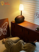 Axyaa Zen Art Solid Wood Table Lamp LED G9 Decor Desk Light Bedroom Living Room