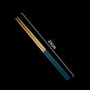 Axyaa Stainless Steel Chinese Chopsticks Set - Multicolor Metal Square Chopsticks