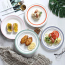 Axya Ceramic Dinner Plates Set of 4 for Restaurant Dining or Home Kitchen