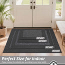 Axyaa Indoor Dirt Trapper Mat 36x60: Non-Slip Washable Welcome Rug, Absorbent Entryway Rug