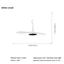 Axyaa Nordic LED Pendant Lamp for Dining Room, Modern Resin Suspend Light