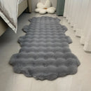 Axyaa Bubble Velvet Rabbit Fur Sofa Cushion Plush Chair Pad Bedroom Rug