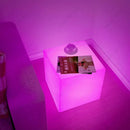 Axyaa RGB Cubic Table Lamp: 16 Colors Dimmable for Bedroom, Living Room, Patio & Party.