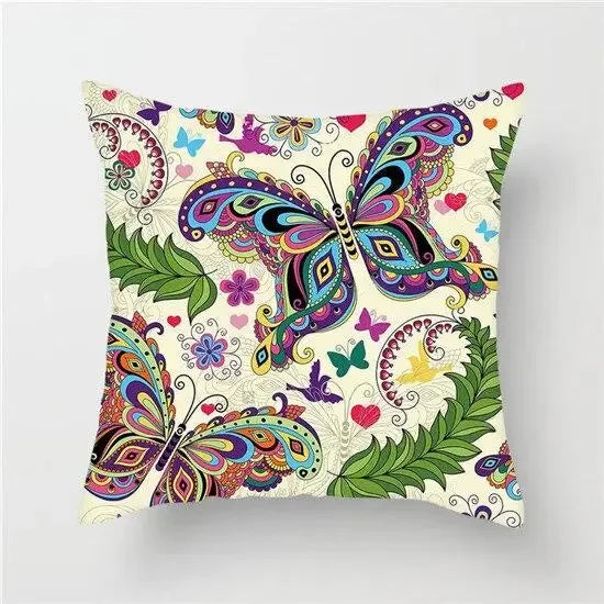 Axyaa Floral Butterfly Pillowcase for Home Decor and Events