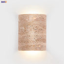 Axyaa Yellow Travertine Wall Lamp LED Sconces Living Room Decor