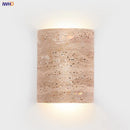 Axyaa Yellow Travertine LED Wall Sconce Modern Home Decor Wall Light