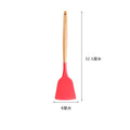 Axyaa Silicone Cooking Spatula Turner with Wooden Handle - Home Kitchen Utensil