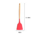 Axyaa Silicone Cooking Spatula Turner with Wooden Handle - Home Kitchen Utensil