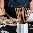 Axyaa Eco-Friendly Wooden Chopsticks Set with Case for Korean Sushi 25cm