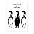 Axyaa Abstract Humour Woman Canvas Print Wall Art Bathroom Decor