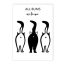 Axyaa Abstract Humour Woman Canvas Print Wall Art Bathroom Decor