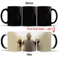 Axyaa Heat Color Changing Zombie Head Coffee Mug, Halloween Surprised Gift