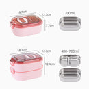 Axyaa Stainless Steel Bento Box Set - Leakproof Lunch Container