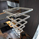 Axyaa Modern Square Luxury Pendant Light for Elegant Living Room