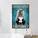 Axyaa Funny Butt Napkins Poster for Home Hotel Cafe Decor