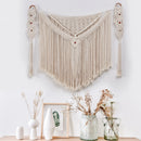 Axyaa Boho Nordic Wall Tapestry with Fringe - Handwoven Bohemian Home Decor