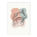 Axyaa Human Anatomy Skeleton Canvas Wall Art for Medical Office Decor