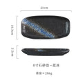 Axyaa Ceramic Sushi & Fish Plate Set - Japanese Style, Commercial Grade Tableware