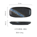 Axyaa Ceramic Sushi & Fish Plate Set - Japanese Style, Commercial Grade Tableware