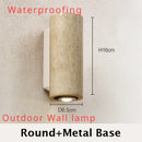 Axyaa Wabi Sabi Yellow Marble LED Wall Lamp for Home Decor