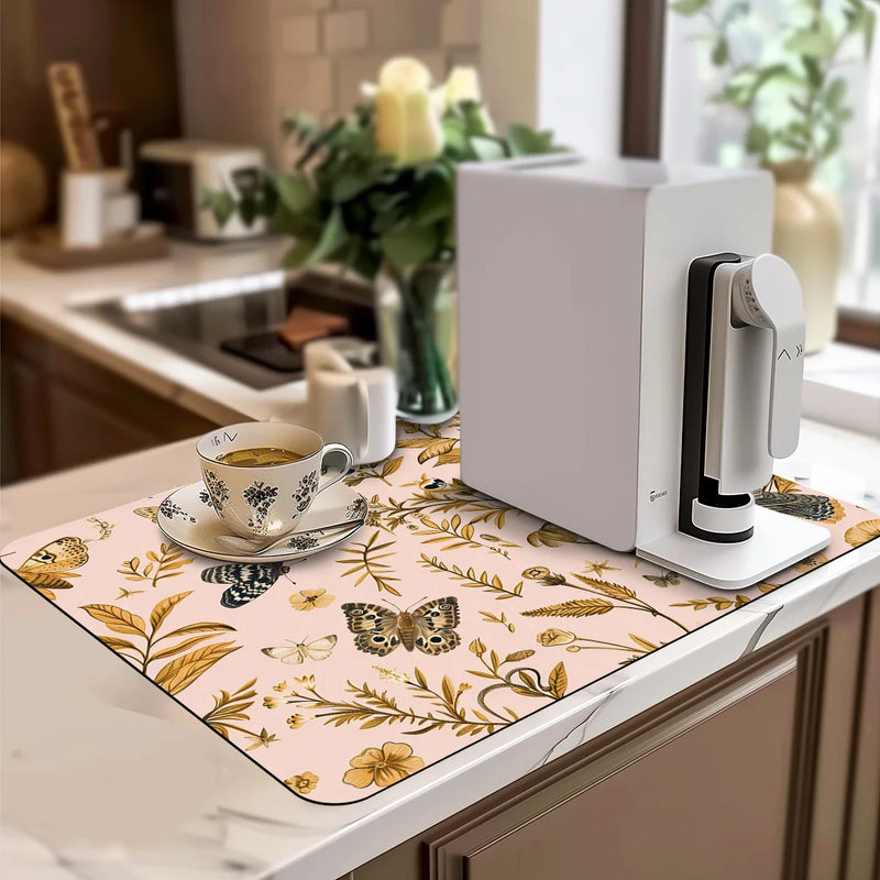 Axyaa Watercolor Plants Drying Mat