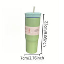 Axyaa Stainless Steel Thermal Tumbler 710ML Large Capacity Vacuum Flask Thermos Ice Cup