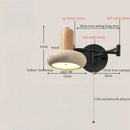 Axyaa Swing Arm LED Wall Lamps in Yellow Travertine