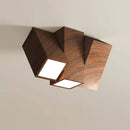 Axyaa Antique Style Walnut Color Ceiling Light