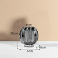 Clear Grey Vase for Chic Plant Display - Axyaa Minimalist Table Decor