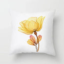 Axyaa Watercolor Flower Pattern Decorative Cushion Cover Sofa Pillowcase