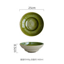 Axyaa Coarse Pottery Bowl Set for Restaurant Soup Salad Pasta Dessert Molecular Cuisine