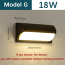 Axyaa LED Wall Light Motion Sensor Outdoor Waterproof Modern Home Garden Fixture