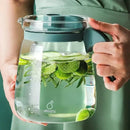 Axyaa Glass Kettle: High Temp Resistance Water Bottle, Transparent Teapot, Coffee Jug