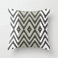 Axyaa Geometric Pillow Covers: Modern Grey Polyester Throw Pillow Cover