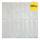 Axyaa 3D Tile Sticker Bathroom Wall Backsplash, Self-adhesive Water/Mold Resistant 30x30cm