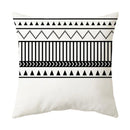 Axyaa Geometric Stripe Pillowcase with English Letter Design