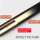 Axyaa Black LED Aluminum Profile for Strip Lights - V/U/YW Style - Milky Cover