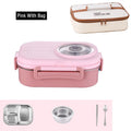 Axyaa Stainless Steel Thermal Lunch Box Set with Spoon - Leak-Proof Bento for Adults