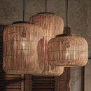 Axyaa Handmade Rattan Pendant Lamp LED Chandelier for Home Decor