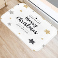 Axyaa Golden Black Letter Printed Door Mat, Non-Slip Floor Home Decoration