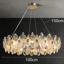Axyaa Crystal Chandelier Pendant Light for Living Room Dining Room Ceiling Lighting