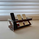Acrylic Remote Control Organizer Holder Rack by Axyaa - Clear Display Box