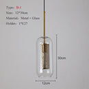 Axyaa Glass Chandelier Pendant Light for Kitchen Coffee Bar Dining