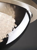 Axyaa Round Crystal LED Ceiling Lamp for Home Interior Decoration