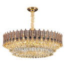 Axyaa Crystal Chandelier: Elegant Master Bedroom & Living Room Light