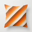 Axyaa Rainbow Tunnel Pattern Pillowcase Brown Plush Cover 45x45cm