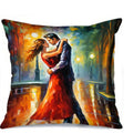 Axyaa Romantic Music Art Couple Pillow Covers for Sofa Bedroom Car