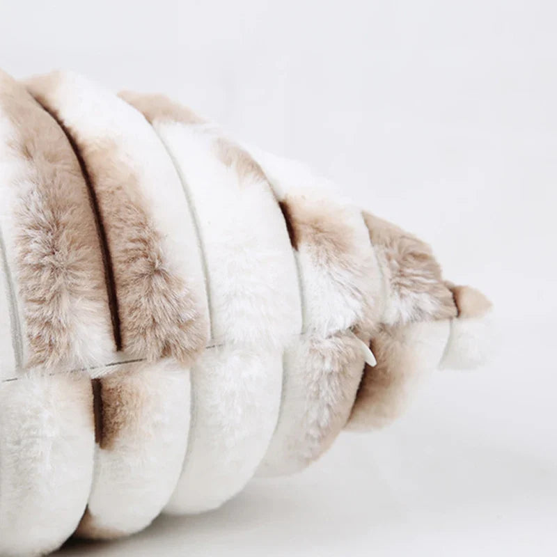 Luxury Coffee Plush Pillow Cover for Living Room Sofa Decor by Axyaa.